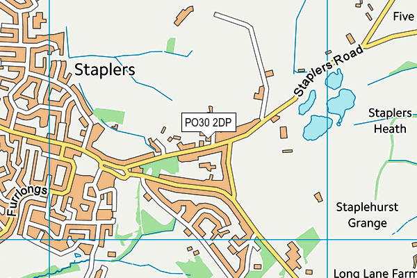 PO30 2DP map - OS VectorMap District (Ordnance Survey)