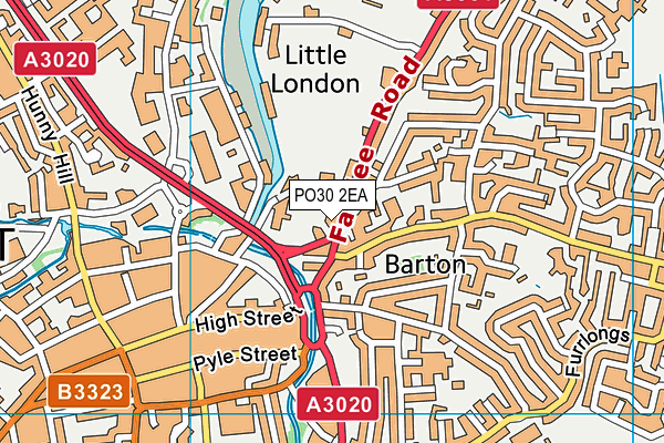 PO30 2EA map - OS VectorMap District (Ordnance Survey)