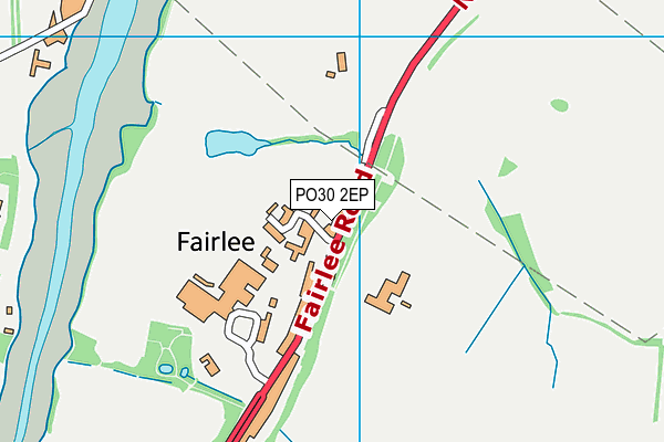 PO30 2EP map - OS VectorMap District (Ordnance Survey)