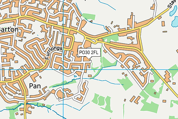 PO30 2FL map - OS VectorMap District (Ordnance Survey)