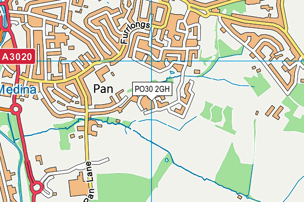 PO30 2GH map - OS VectorMap District (Ordnance Survey)