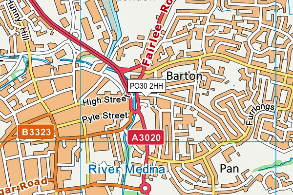 PO30 2HH map - OS VectorMap District (Ordnance Survey)