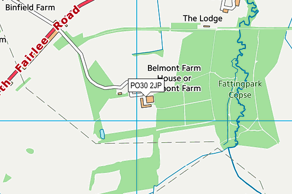 PO30 2JP map - OS VectorMap District (Ordnance Survey)