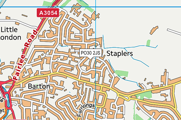 PO30 2JS map - OS VectorMap District (Ordnance Survey)