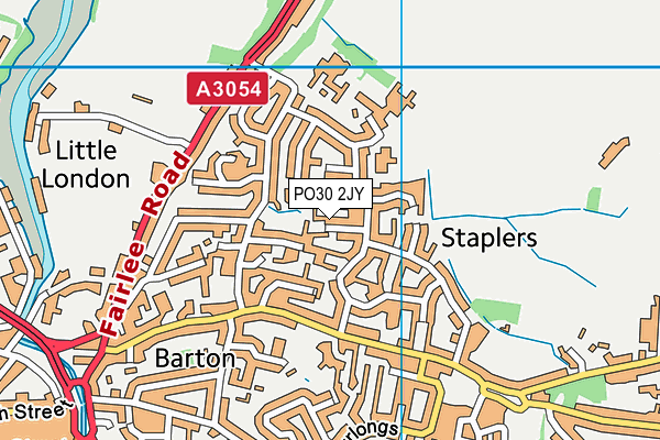 PO30 2JY map - OS VectorMap District (Ordnance Survey)