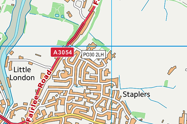 PO30 2LH map - OS VectorMap District (Ordnance Survey)