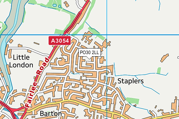 PO30 2LL map - OS VectorMap District (Ordnance Survey)