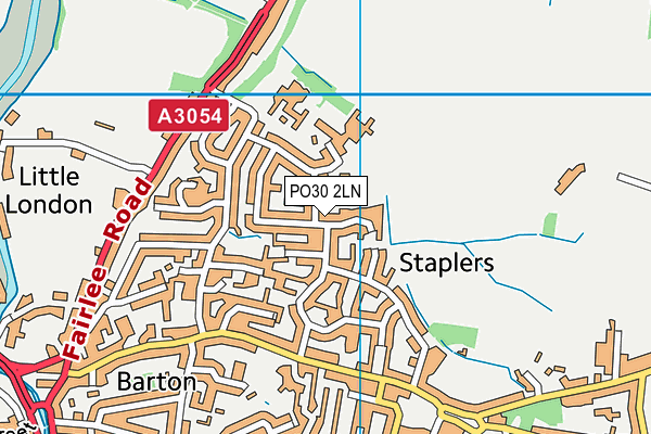 PO30 2LN map - OS VectorMap District (Ordnance Survey)