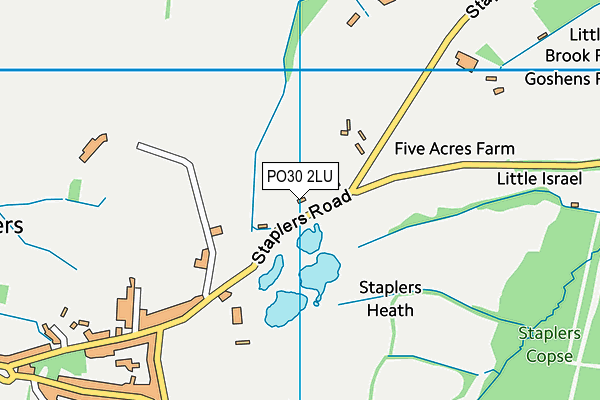 PO30 2LU map - OS VectorMap District (Ordnance Survey)