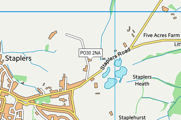 PO30 2NA map - OS VectorMap District (Ordnance Survey)