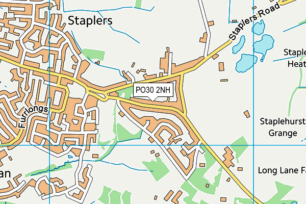 PO30 2NH map - OS VectorMap District (Ordnance Survey)