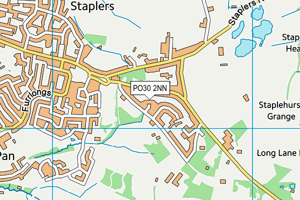 PO30 2NN map - OS VectorMap District (Ordnance Survey)