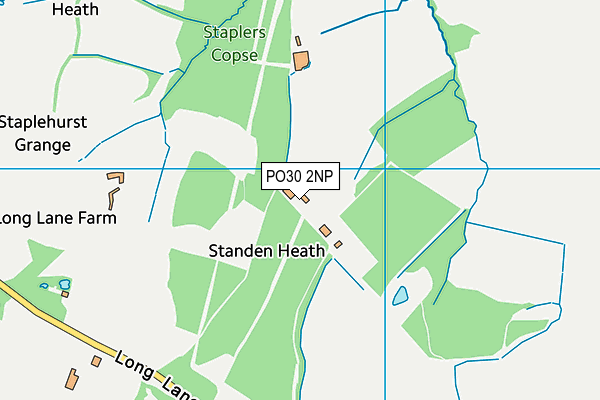 PO30 2NP map - OS VectorMap District (Ordnance Survey)