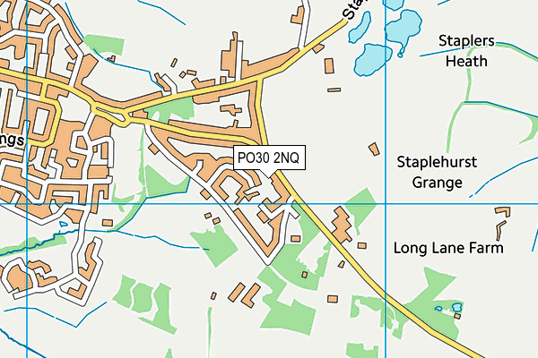 PO30 2NQ map - OS VectorMap District (Ordnance Survey)