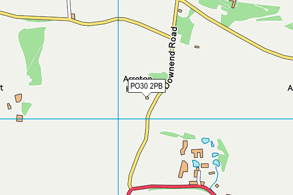 PO30 2PB map - OS VectorMap District (Ordnance Survey)