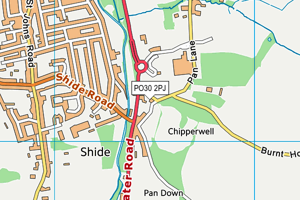 PO30 2PJ map - OS VectorMap District (Ordnance Survey)