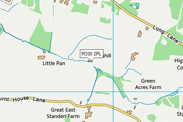 PO30 2PL map - OS VectorMap District (Ordnance Survey)