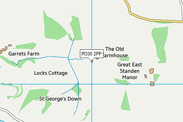 PO30 2PP map - OS VectorMap District (Ordnance Survey)