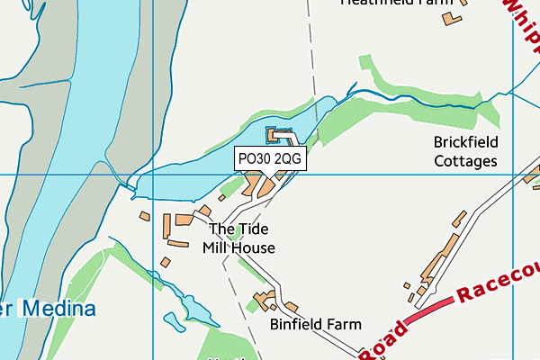 PO30 2QG map - OS VectorMap District (Ordnance Survey)