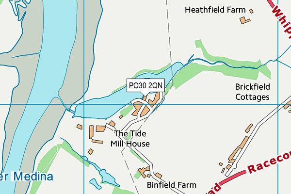 PO30 2QN map - OS VectorMap District (Ordnance Survey)