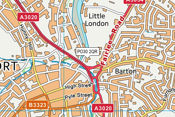 PO30 2QR map - OS VectorMap District (Ordnance Survey)