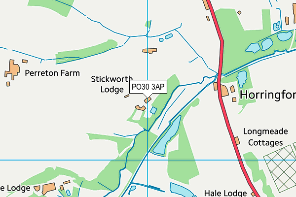 PO30 3AP map - OS VectorMap District (Ordnance Survey)