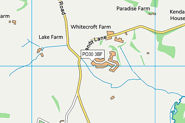 PO30 3BF map - OS VectorMap District (Ordnance Survey)