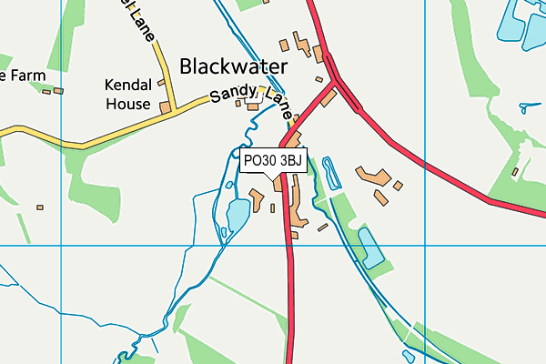 PO30 3BJ map - OS VectorMap District (Ordnance Survey)