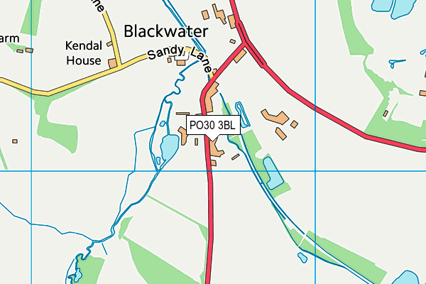 PO30 3BL map - OS VectorMap District (Ordnance Survey)