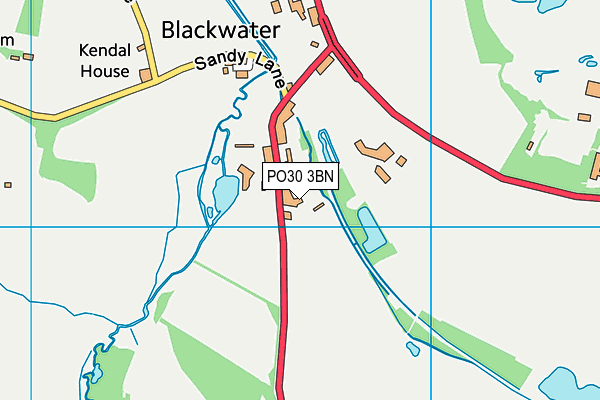 PO30 3BN map - OS VectorMap District (Ordnance Survey)