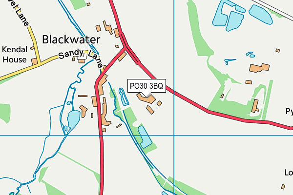 PO30 3BQ map - OS VectorMap District (Ordnance Survey)