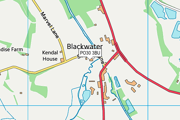 PO30 3BU map - OS VectorMap District (Ordnance Survey)