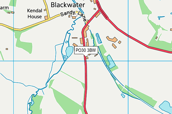 PO30 3BW map - OS VectorMap District (Ordnance Survey)