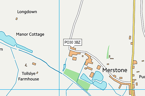 PO30 3BZ map - OS VectorMap District (Ordnance Survey)