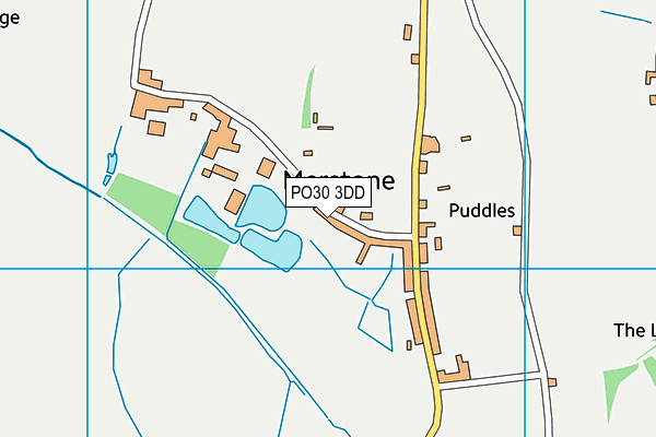 PO30 3DD map - OS VectorMap District (Ordnance Survey)