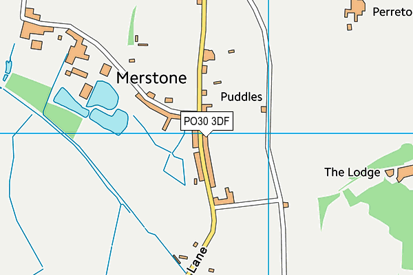 PO30 3DF map - OS VectorMap District (Ordnance Survey)