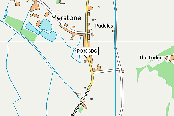 PO30 3DG map - OS VectorMap District (Ordnance Survey)