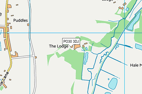 PO30 3DJ map - OS VectorMap District (Ordnance Survey)