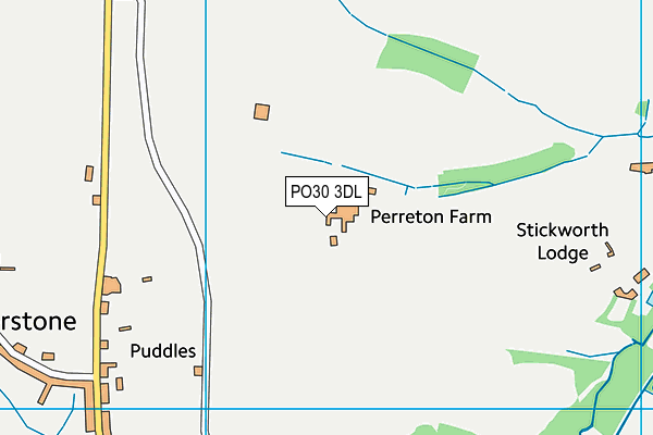 PO30 3DL map - OS VectorMap District (Ordnance Survey)