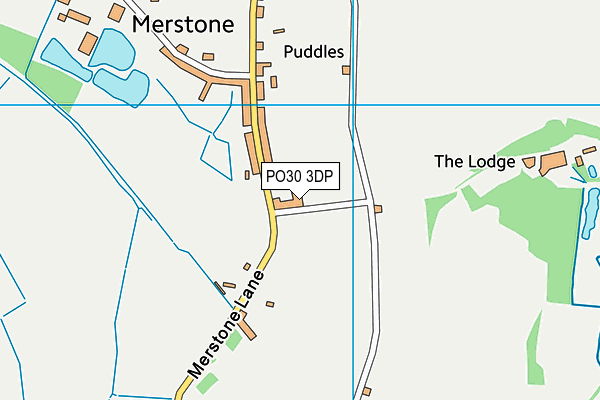 PO30 3DP map - OS VectorMap District (Ordnance Survey)