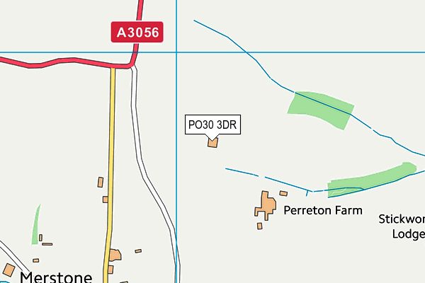 PO30 3DR map - OS VectorMap District (Ordnance Survey)