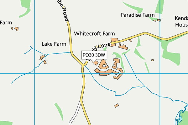 PO30 3DW map - OS VectorMap District (Ordnance Survey)