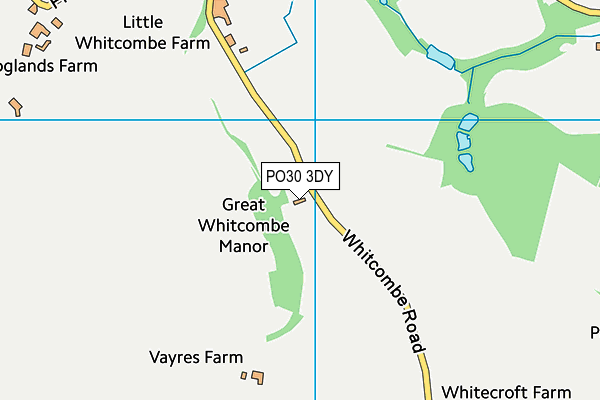 PO30 3DY map - OS VectorMap District (Ordnance Survey)