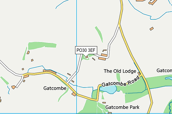 PO30 3EF map - OS VectorMap District (Ordnance Survey)