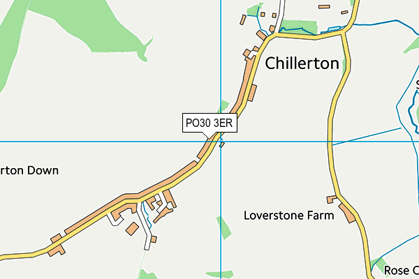 PO30 3ER map - OS VectorMap District (Ordnance Survey)