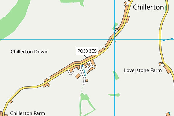 PO30 3ES map - OS VectorMap District (Ordnance Survey)