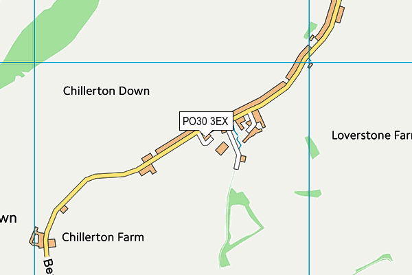 PO30 3EX map - OS VectorMap District (Ordnance Survey)