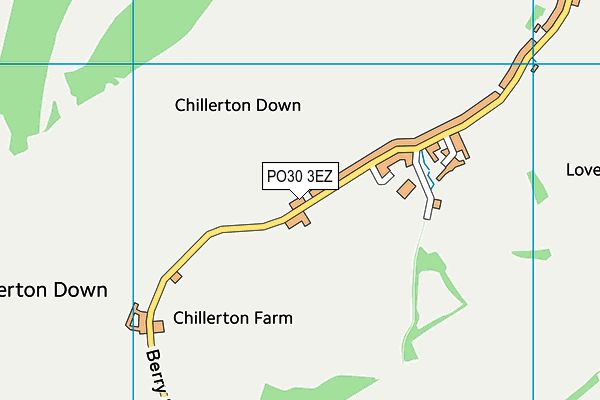 PO30 3EZ map - OS VectorMap District (Ordnance Survey)