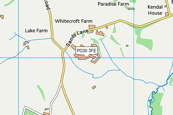 PO30 3FE map - OS VectorMap District (Ordnance Survey)