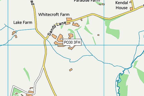 PO30 3FH map - OS VectorMap District (Ordnance Survey)